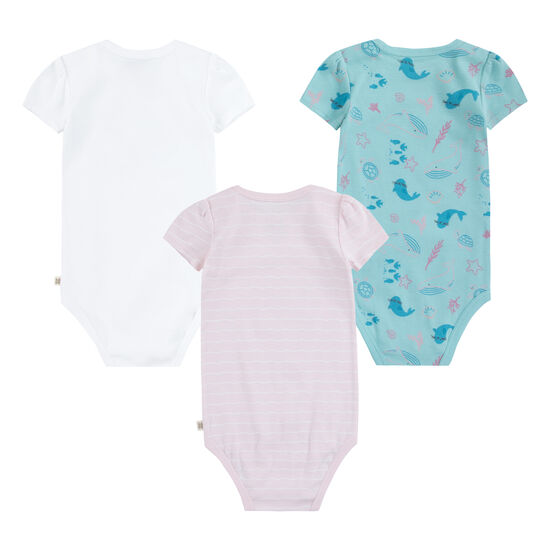 Pack de 3 Bodies Niña Blanco 9m